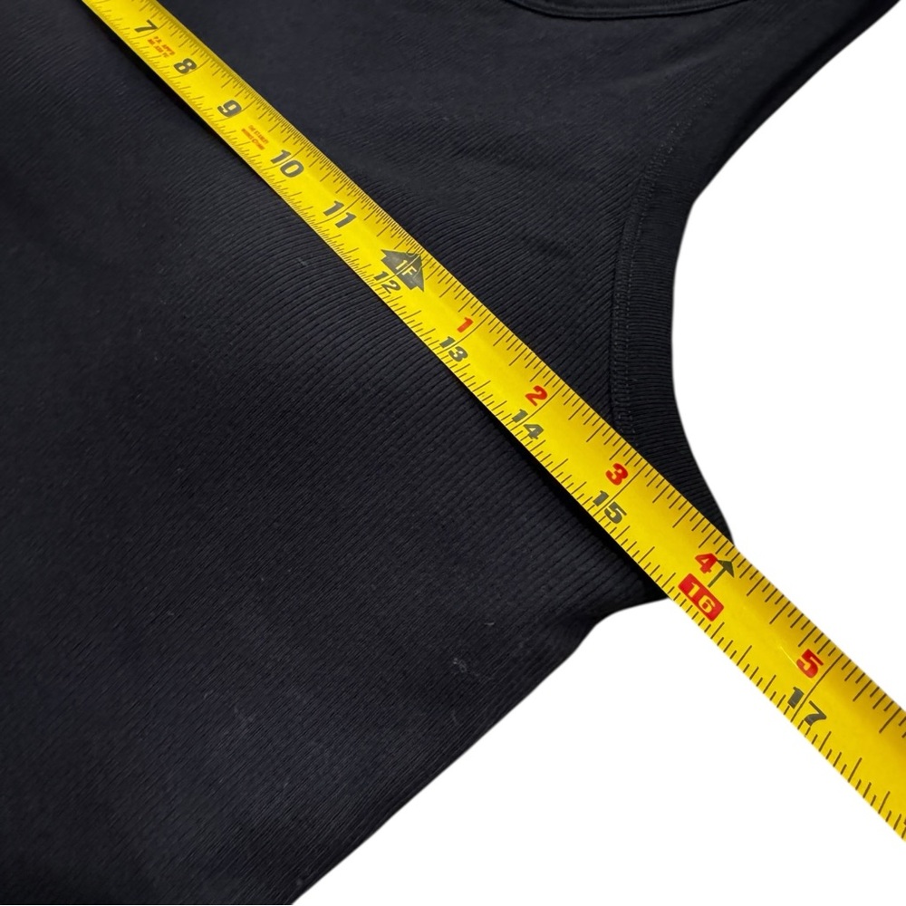 Uniqlo Black Ribbed Tank Top - Picture 4 of 6
